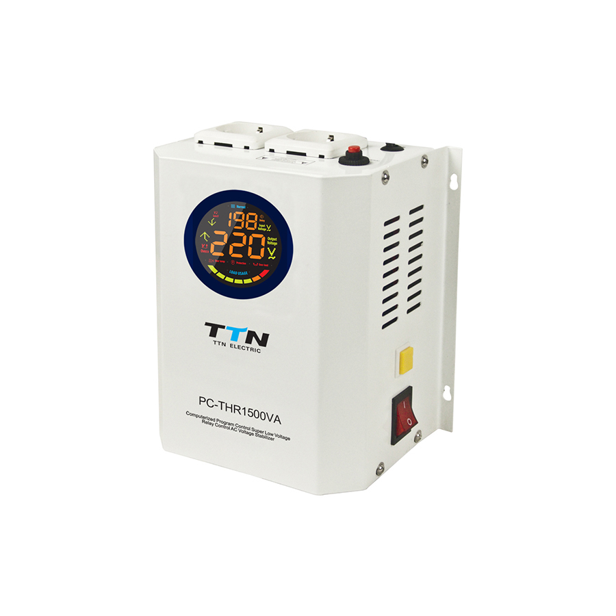 PC-THR500VA-2KVA دیگ بخار گاز 1500VA تنظیم کننده ولتاژ کنترل رله جدید طراحی