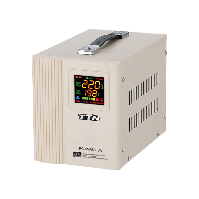 تثبیت کننده ولتاژ کنترل رله دیجیتالی میکروتیک PC-SVR500VA-15KVA 5KVA